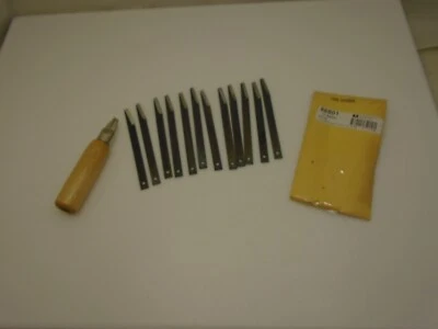 R MURPHY DEXTER RUSSELL USA R Murphy Extension Blades (12) Bevel 2EXBB 4 3/4" x 3/8 inch 18ga 86801 & Handle