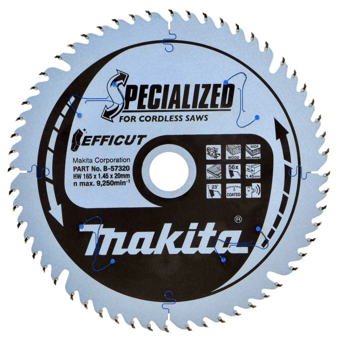 Makita efficut blade 165mm deals
