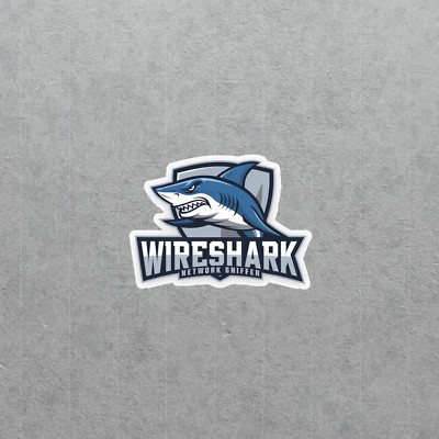 Wireshark Network Sniffer Shark Hacker Coding Sticker Decal #5041