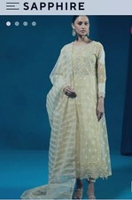 Afghanische Pakistanische indische maxikleid hose schal set 3teilige M & XL