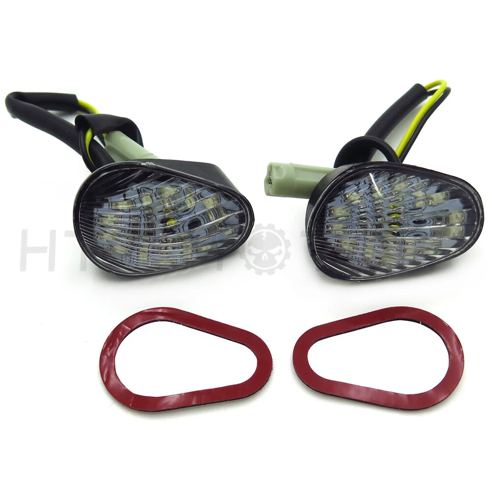 Señal de giro Euro LED montaje empotrado para 2006 2007 2008 Yamaha Yzf R1 R6 R6S transparente Foto 4 de 4