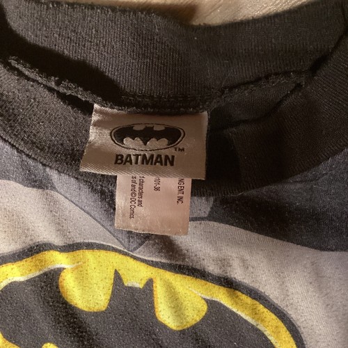 Boys Youth Batman Pajamas Pjs Size 8 Preowned - Picture 6 of 6