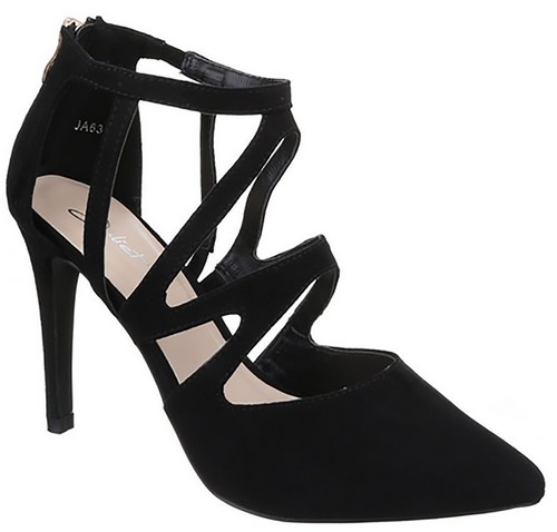 Scarpa donna scarpa elegante donna punta chiusa tacco alto cinturino tipo  suede | eBay