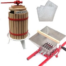 18Ltr TORCHIO UVA VINO + Pigiatrice 7L per frutto verdura poltiglia 55322+55323