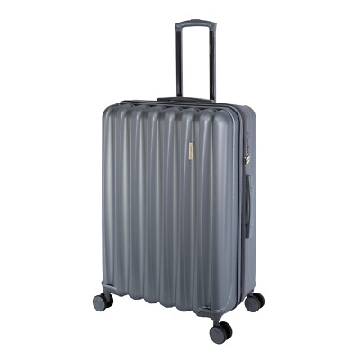 Travelhouse Koffer Porto Hartschalen Trolley Reisekoffer L - Grau Dehnfalte +15%