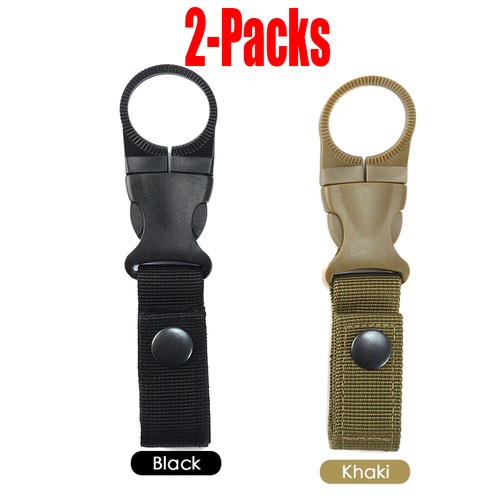 Taktischer Outdoor Nylon Karabiner Wasserflasche Schnalle Haken Rack Ausrüstung Clip Band - Bild 27 von 30