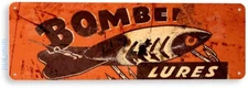 Bomber Lures Fishing Fishing Sign, Bait, Lure, Tackle, Fish, Tin Sign B601