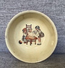 Vintage Kitchen 51/2  Ceramic Teddy Bear Girl Baby Cereal Bowl
