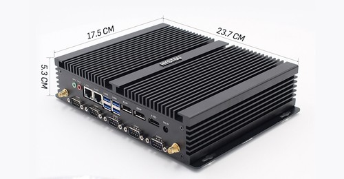 🇬🇧 Fanless Mini PC IPC Intel i5 8250U Gen, 2* LAN 6*RS232, LPT, 3 Display, UK - Picture 3 of 5
