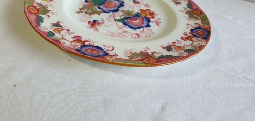 Coalport c1891 - 1919 Oriental Flower Pattern 8.25" Multi-Colour Plate - Imagen 6 de 10