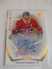 2021-22 Upper Deck Sp Authentic Limited Autograph Auto Jeff Petry