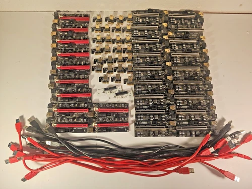 Crypto Mining Risers Lot - Good Condition