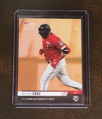 2019 TOPPS NOW #ODB-34 NELSON CRUZ RTOD BONUS CARD - PRINT RUN 115