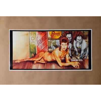 David Bowie Diamond Dogs Print Poster 1 '' Ziggy Stardust Album 70s music