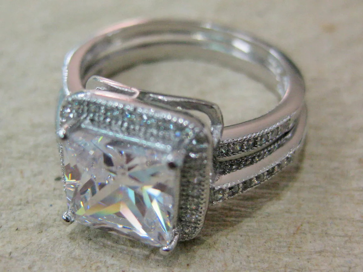 Sterling silver hotsell bridal sets