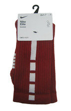 Nike ELITE CREW Basketball Socks SX7622-613 Small For YTH 3Y-5Y WMN 4-6 Red
