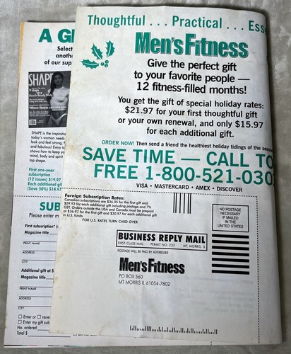 Men’s Fitness Magazine - Lot Of 4 Magazines - 1995 Gabrielle Reece Gym Secrets - Picture 13 of 17
