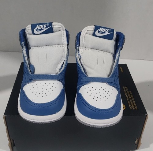 Air Jordan 1 Retro High OG True Blau/Weiß/Grau (Td) Gr. 4c Neu FD1413 410 ohne Deckel - Bild 3 von 7