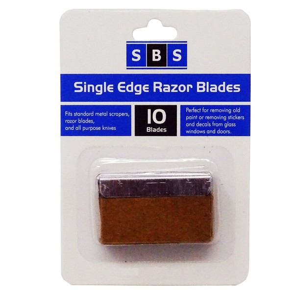 Sbs® Schaber Ersatzklingen 10 StüCk Im Blister 40 X 20Mm Kochfeldschaber Messer-image
