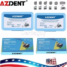 AZDENT Dental Ortho Self Ligating Brackets Roth MBT 022 / 1st Molar Buccal Tube