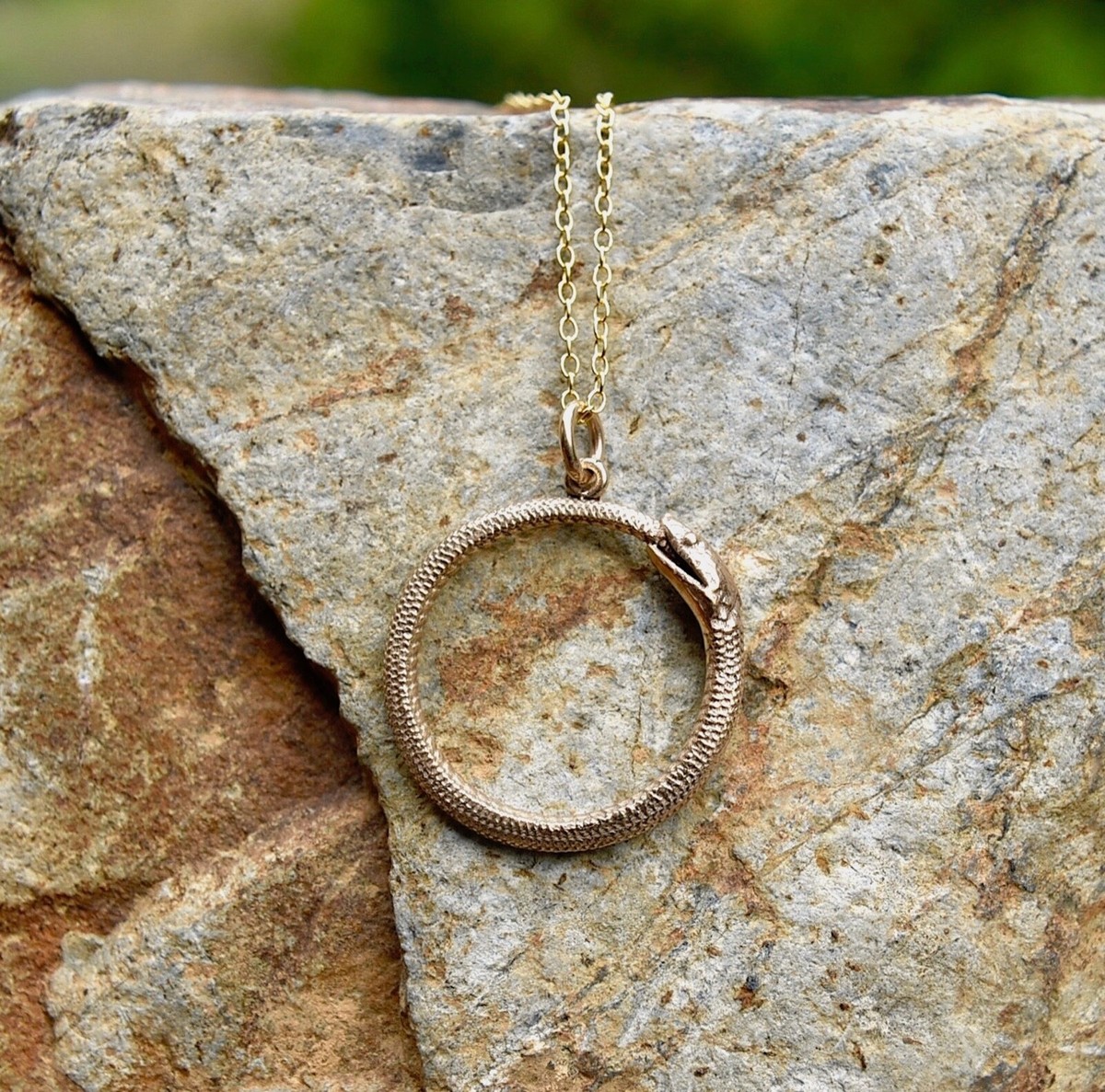 BOBIJOO Jewelry - Pendant Necklace Ouroboros Life Cycle