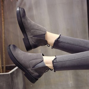Women-039-s-Winter-Fashion-Boots-Slip-on-Plat-Martin-Boots-Ladies-Suede-Casual-Shoes