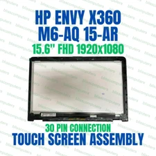 HP Envy x360 M6-AQ105DX 15.6" LCD Touch Screen Assembly Silver Bezel