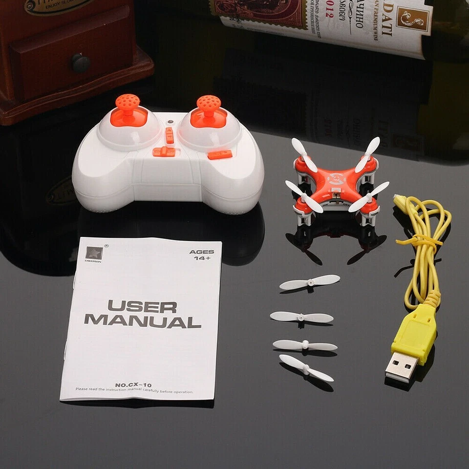 Cheerson 2.4G 4CH 6-Axis Mini RC Drone Quadcopter LED Gyro Toy Aircraft w/Remote - Image 4 of 4