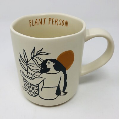 Plant Person COFFEE MUG Opal House 16oz Botany Lover Horticulturist Stoneware