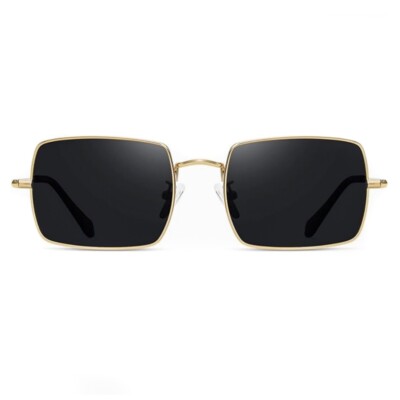 Vintage Polygon Gold Wire Metal Frame Shades Square Trendy  display picture 1