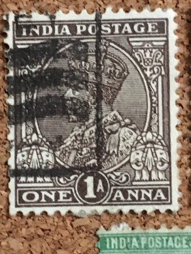 UAIS India Postage Stamp King George V Franked Used Vintage British Colony - Picture 3 of 5