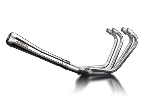 Kawasaki Z1000 LTD B3-B4 79-80 Polished Stainless Exhaust Reverse Cone Silencer - Picture 2 of 5