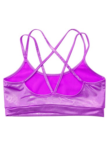 Girls Costume Training Dancewear Party Tops Dance Tees Gymnastics Bralette Gym - Picture 61 of 78