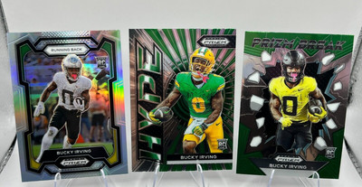 2024 Panini Prizm Draft Picks Bucky Irving (3) Card Rookie Lot!