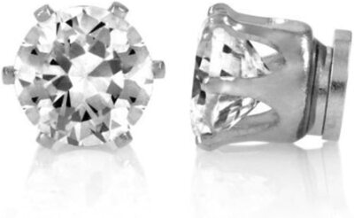 Nicht Piercing Clip On Magnet Ohrstecker Herren Jungen Kristall Magnet Ohrringe 8mm 