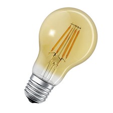 LEDVANCE Smarte LED-Lampe mit WiFi Technologie in Gold Glas, Sockel E27,
