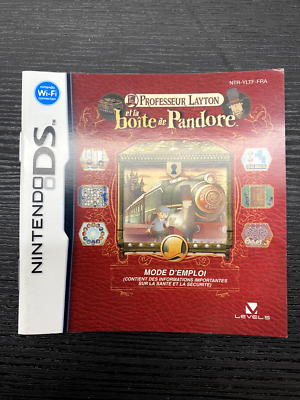 Jeu Nintendo DS : Professeur Layton Et La Boîte De Pandore - Version PAL, Très Bon état