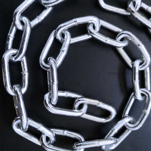 Heavy Duty Steel Chain Zinc Plated Security Links 2.5mm 3mm 4mm 5mm 6mm 8mm 10mm - Picture 14 of 29