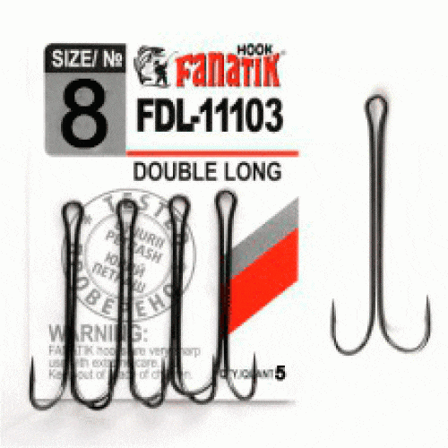 FANATIK Angel Doppelhaken DOUBLE LONG FDL-11103 hook Gummiköder Silikonköder - Bild 6 von 13
