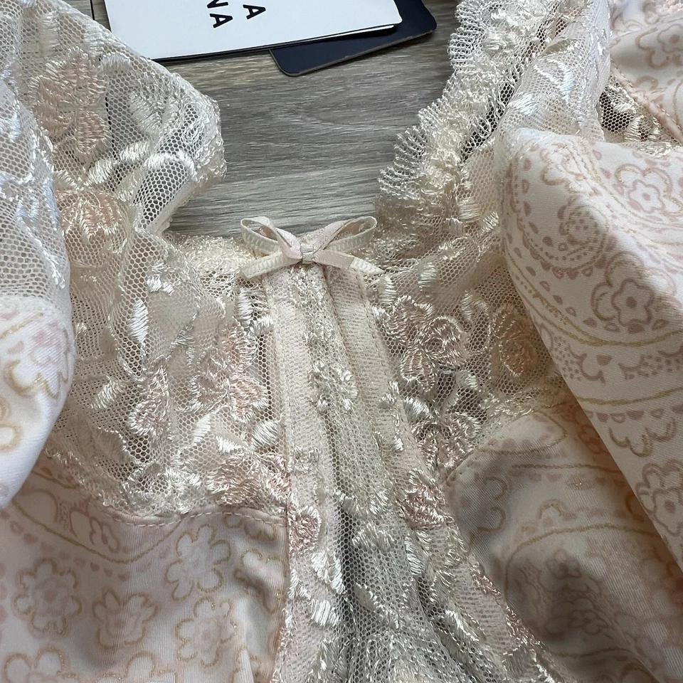 Sutiã Prima Donna Underwire Gythia UE 90 H Reino Unido EUA 40 H Novo Renda Paisley - JL390 Novo com etiquetas - Imagem 3 de 4