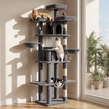 80 Inch Cat Scratch Tower and Heavy Duty Cat Tree for Large Cats