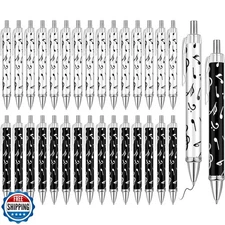 Dispowreath 30 Pcs Musical Note Ballpoint Pens Music Themed Novelty Gifts for