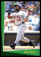 Kirby Puckett 1993 Select #4 Minnesota Twins MLB READ FREE SHIPPING AutographDen