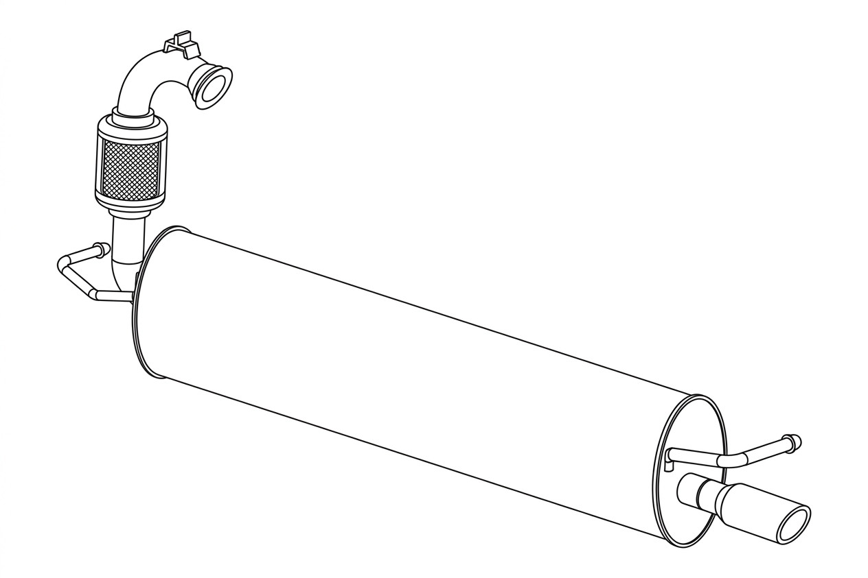 Silenziatore terminale 24305 WALKER per SMART RENAULT - Immagine 2