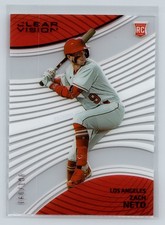 2023 Panini Chronicles Clear Vision Red #10 Zach Neto /100 Angels