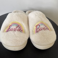 BARBIE MATTEL WOMEN'S SLIPPERS SIZE XL 9.5-10.5 MEMORY FOAM INDOOR/OUTDOOR SOLE
