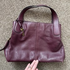 Large Leather Fossil Shoulder Bag