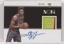 2019-20 Panini Noir Rookie Color 16/99 Bruno Fernando #348 Patch Auto 6fs
