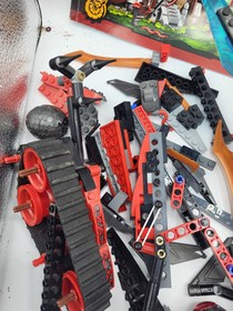 Lego Ninjago Lot sets 70735/70627 Incomplete Parts w/Dragon No Minifigures AS IS