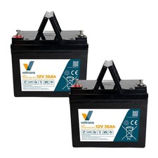 Elektromobil-Akku passend f&uuml;r Kymco Healthcare Komfy 8 24V 2 x 12V 36Ah &ndash; Voltra
